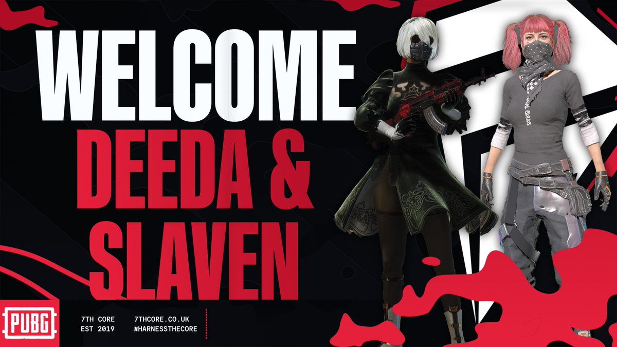 7th Core | 7C #PUBG | Roster update

We can finally announce our latest additions to our #PUBG roster 📢

Please welcome to the #CoreCommunity

<a href="/deeda_dedic/">• 𝔻 𝔼 𝔼 𝔻 𝔸 •</a> x <a href="/slavenpubg/">Slaven-</a> 

We now complete our long term PUBG roster commitment ✅ 

Big things to come 💪

#HarnessTheCore