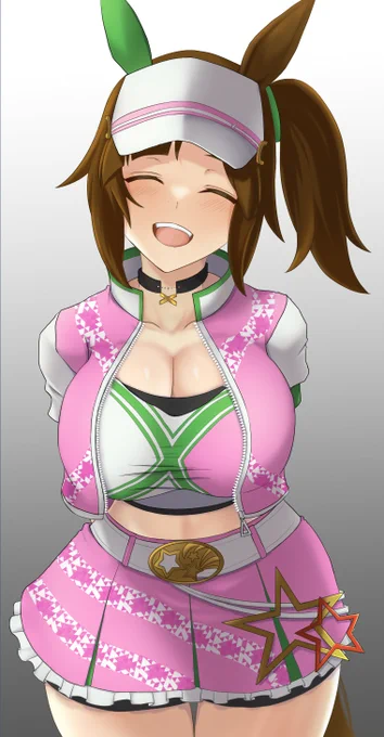 本馬場入場前にトレーナーに声をかけてくれるアイネスフウジン
「トレーナー、期待して待っててね!」
#ウマ娘プリティダービー 