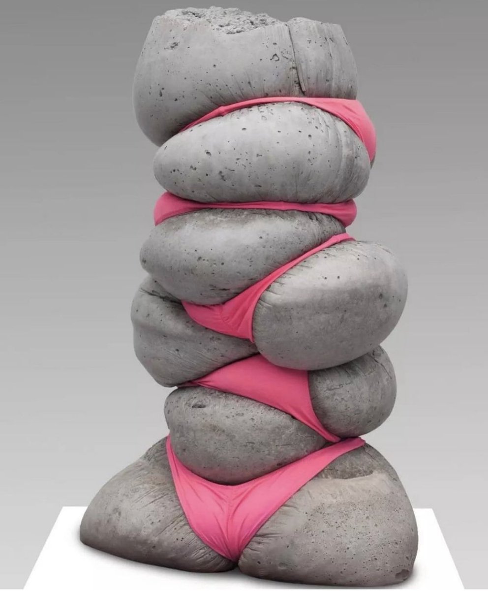 Concrete sculpture by Jeff Muhs