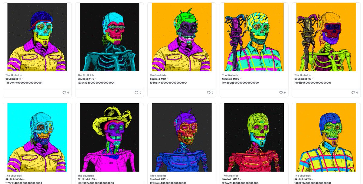 the_skulloids's tweet photo. Tons of Skulloids at your reach! 

🍄 Mint here: https://t.co/stwfUNzHb0

💀The #Skulloids - a #skullnft #nftcollection 
👽 A #scifi &amp; #cyberpunk #nftcommunity
✨ 0.04eth
🟥 1600 
@pixuverse
 tokens included
🔫 A #polygonnft 

#polygonetwork #polygonnfts #openseapolygon https://t.co/5RG67A5JsB