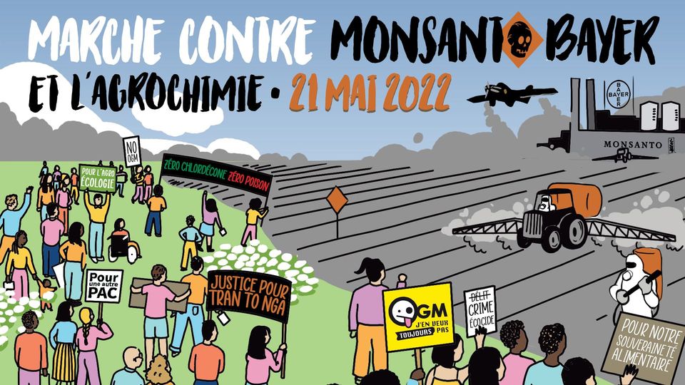 AssoPollinis's tweet photo. Aujourd'hui, mobilisation générale contre Monsanto-Bayer et l’#agrochimie. Mobilisons-nous pour obtenir le justice environnementale, des alternatives aux pesticides et un système #agricole et alimentaire respectueux de l’humain et de l’environnement !   https://t.co/kZJxe5FO4y https://t.co/hmFbpVmkI1