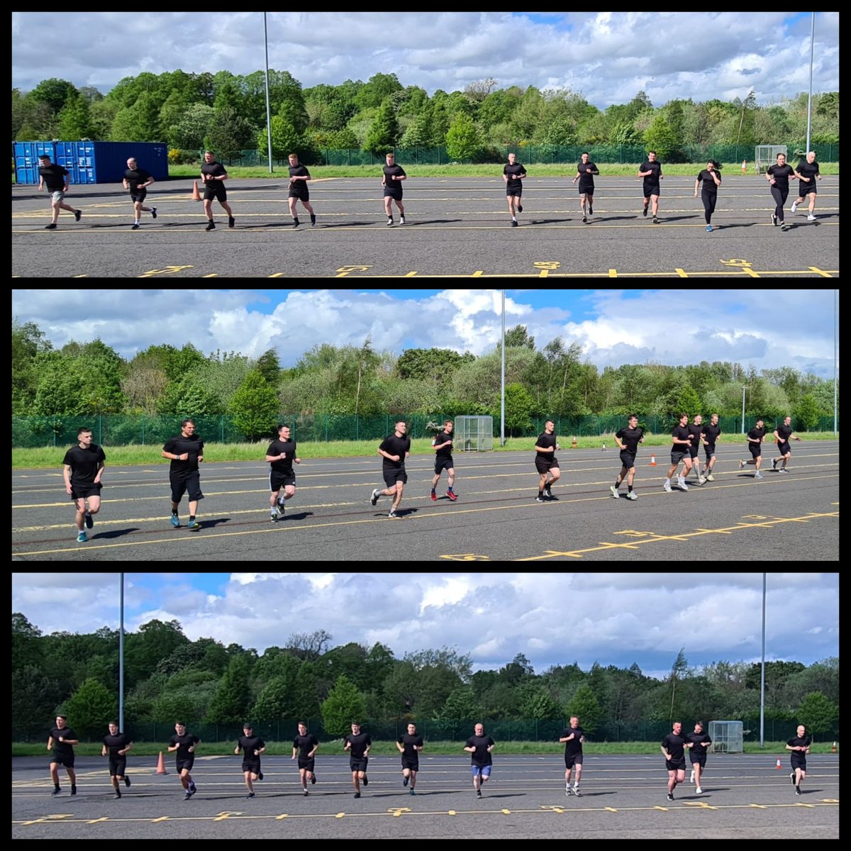 sfrs_trainees's tweet photo. This week all @fire_scot trainees of courses #T322 &amp; #T422 passed the first of several Multi Stage Shuttle Run tests. Maintaining their fitness &amp; challenging themselves is important in their development towards becoming operational firefighters! 🔥🚒 #FireFit #OpsReady https://t.co/giiq2Qjpmf