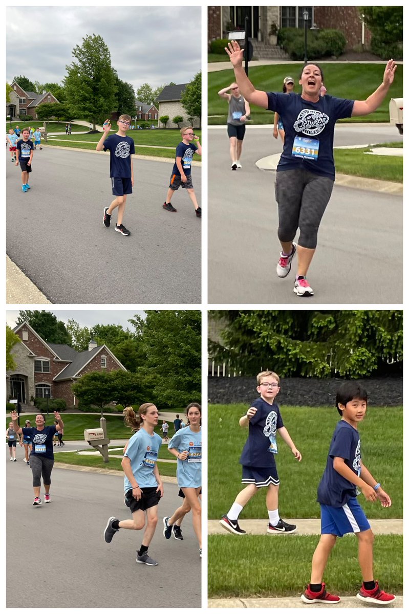 MrsLabellarte's tweet photo. Way to go Sand Creek Striders for your hard work and perseverance in the Geist 5k this morning! Big shout out to our two fantastic coaches - @mrsgroppgrade2 @MrLetzler! Great way to kick off the summer and so proud of all our kiddos and families! @SCECougars https://t.co/ENP8ag58ox