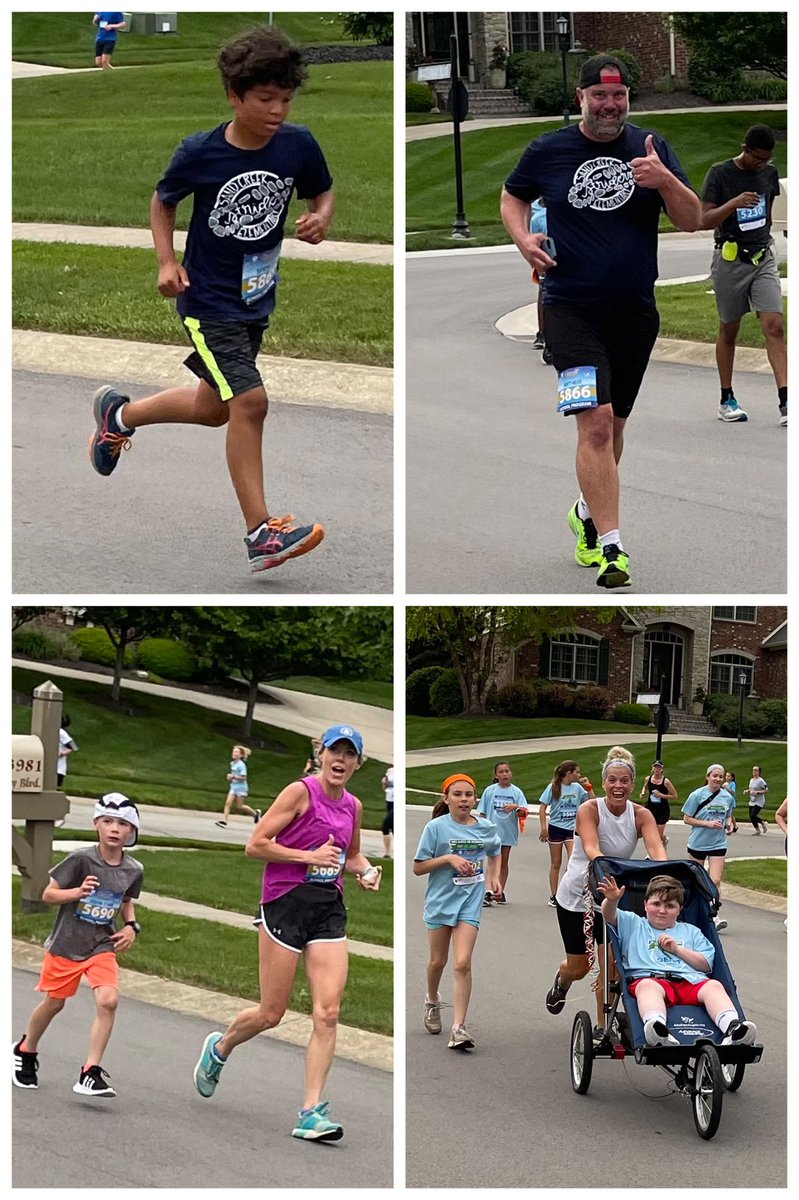 MrsLabellarte's tweet photo. Way to go Sand Creek Striders for your hard work and perseverance in the Geist 5k this morning! Big shout out to our two fantastic coaches - @mrsgroppgrade2 @MrLetzler! Great way to kick off the summer and so proud of all our kiddos and families! @SCECougars https://t.co/ENP8ag58ox