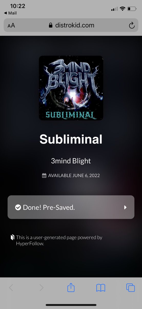 Pre saved <a href="/3mindblight/">3Mind Blight</a>