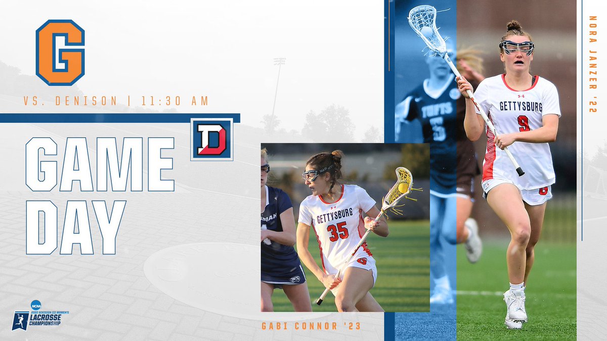gburgbullets's tweet photo. 🔥GAME DAY🔥
NCAA #D3lax Third Round
🥍 @GburgWlax 🆚 @DenisonSports
📍 Gettysburg, PA
⏰ 1️⃣1️⃣:3️⃣0️⃣
🖥 https://t.co/meGmrHDgLm
📊 https://t.co/fByvJpFs7C
#GoBullets #Bulletswlax #Ccwlax #BringIT https://t.co/ydgI7Dc4ka
