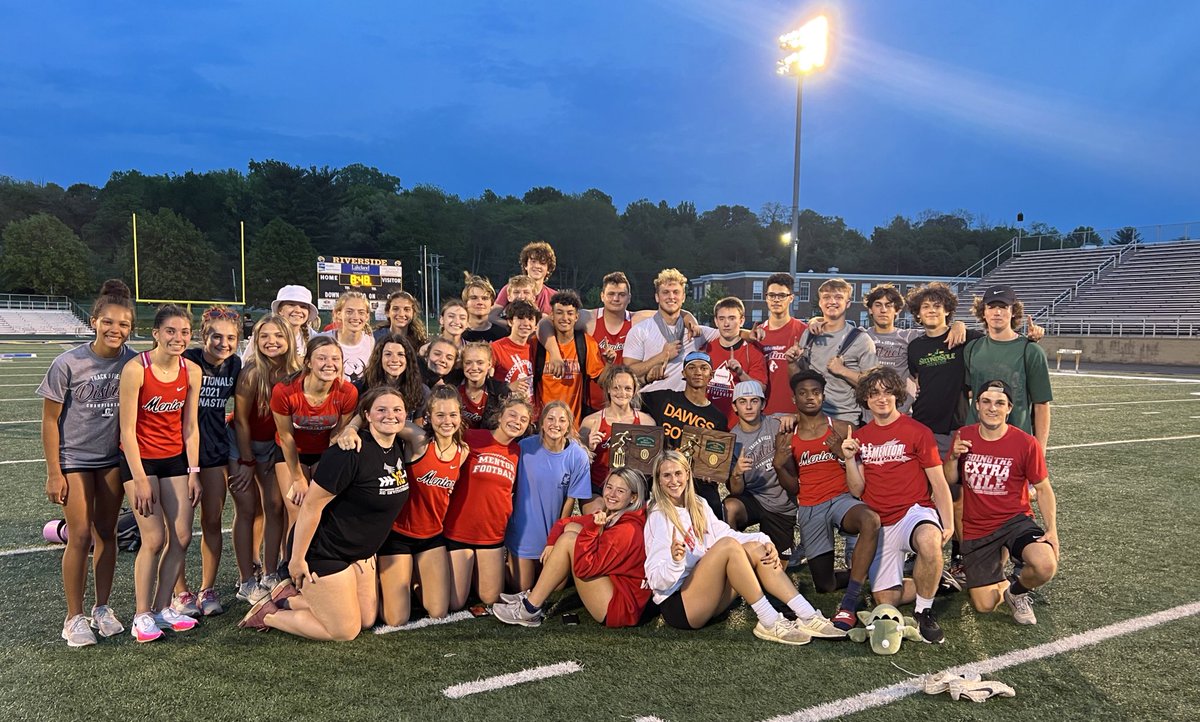 🥇Mentor Boys &amp; Girls Track Teams are 2022 team District Champions!#OnceACard