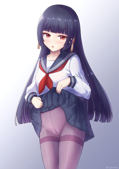 雲菫にセーラー服を着せたかったイラストです 