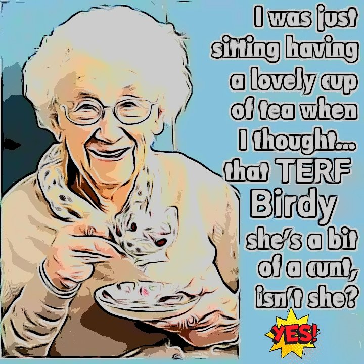 BirdySaid's tweet image. Famously so. #TERF #GCscum Did you miss me? 🤣