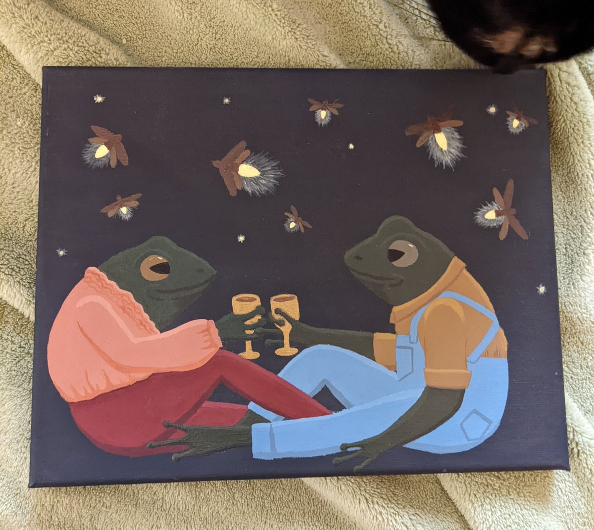 s4dpunk's tweet photo. @CeruleanAlps painted these paintings for me and I have never had a love like this and words just cannot describe... https://t.co/sZpN5THVK5