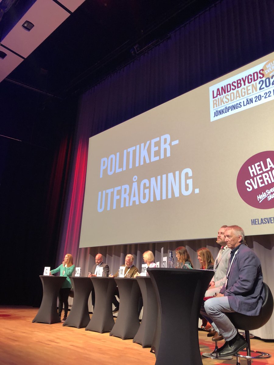 Valrörelsens viktigaste debatt är igång - politikerutfrågningen på Landsbygdsriksdagen!