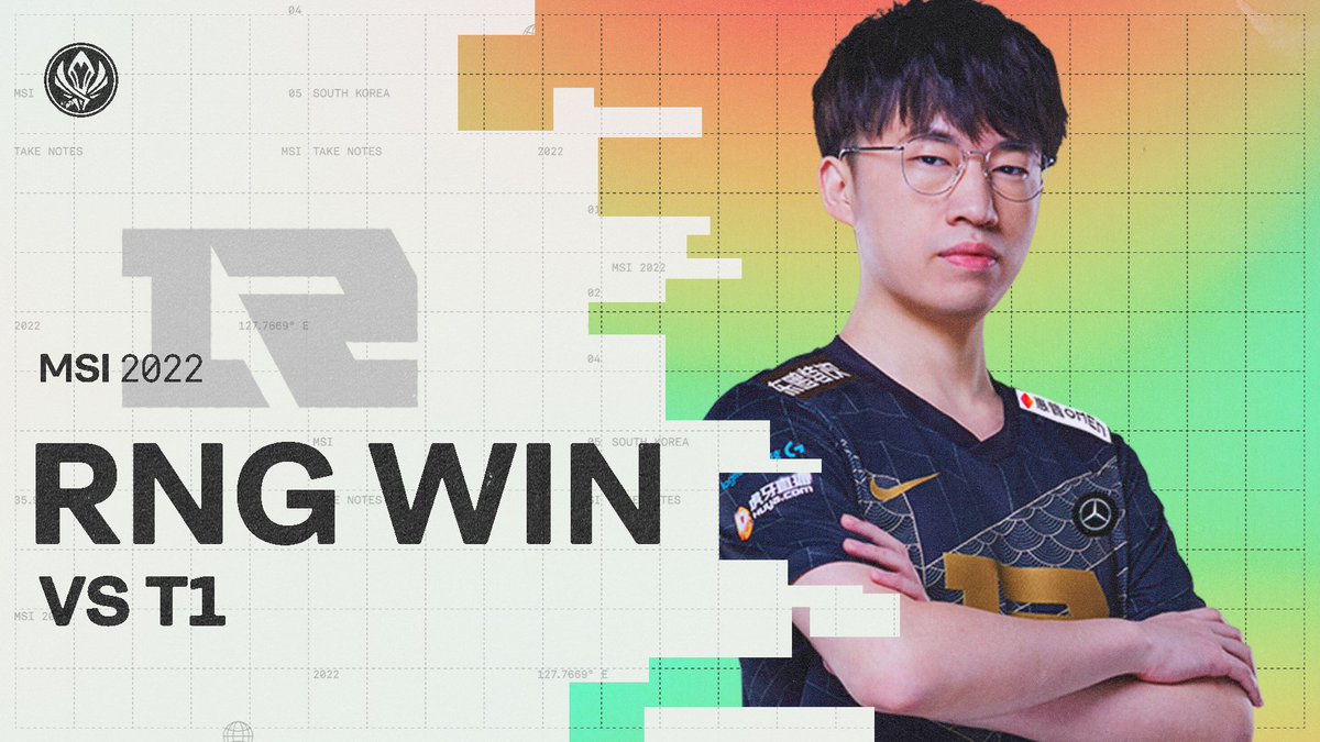 lolesports's tweet photo. WHAT A GAME:

@RNG take down @T1LoL! #MSI2022 https://t.co/QaZrEcrAUT