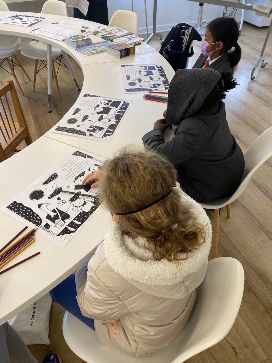 frouwienbosman's tweet photo. #TeamOtto hosting a workshop on our children’s reading journal at the Kingsmead Book Fair. So cool to see the kids engaging with the journal activities. #KBF22 https://t.co/oOe509kKI9