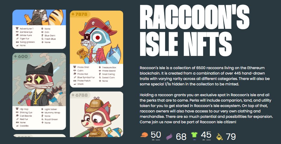 Last month,I got the free mint pj <a href="/apereunion/">Ape Reunion</a>,amazing community strength growth,today I found a potential free mint pj,although it 's sold out,but to community grow,i'll giveaway 1 free NFT to 2 Lucky guys

1.Follow <a href="/hoshinomorisan/">CHVM</a> &amp; <a href="/raccoonsislenft/">Raccoon's Isle</a>
2.RT+❤️
3.Tag 3 friends
⏰48h
