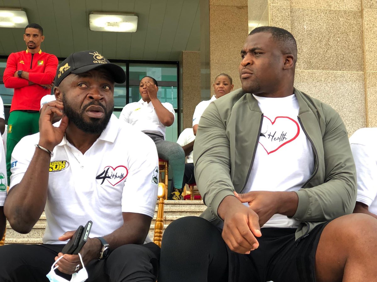 AllezLesLions's tweet image. 🔴 Samuel Eto’o, Francis Ngannou, Bill Tchato, Augustine Simo et de nombreuses autres personnalités étaient présentes ce matin au Palais des Congrès dans le cadre de la marche de sensibilisation aux maladies cardiovasculaires organisée par la Fondation Rigobert Song. 🙏🇨🇲