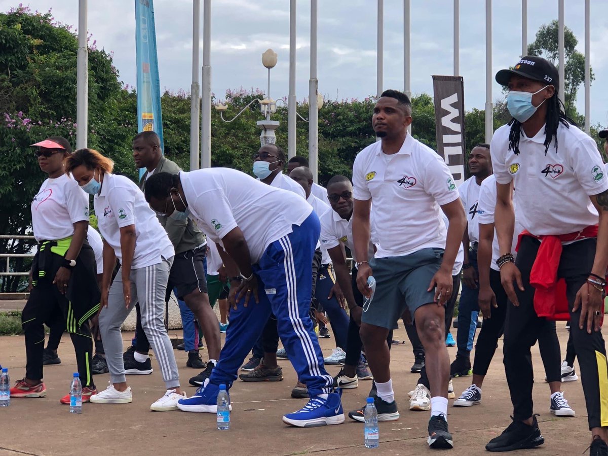 AllezLesLions's tweet image. 🔴 Samuel Eto’o, Francis Ngannou, Bill Tchato, Augustine Simo et de nombreuses autres personnalités étaient présentes ce matin au Palais des Congrès dans le cadre de la marche de sensibilisation aux maladies cardiovasculaires organisée par la Fondation Rigobert Song. 🙏🇨🇲