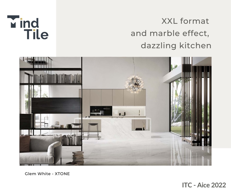 mindtile's tweet photo. ✔️ Large-format #porcelain tile with a marble effect. This is how a modern and bright #kitchen is projected ✨ The #marble veins bring elegance and glamor to this kitchen by @XTONE_Surface. Open kitchen, integrated into multipurpose spaces 😄 https://t.co/IYnjSoB5U5