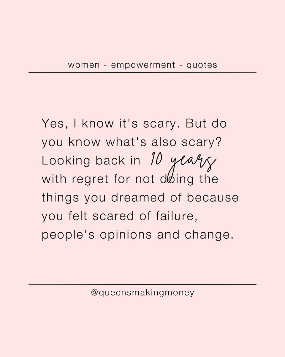 queensmmo's tweet photo. Share this reminder with your gals who are still too scary to just start ✨ https://t.co/3llhnlh8Ro