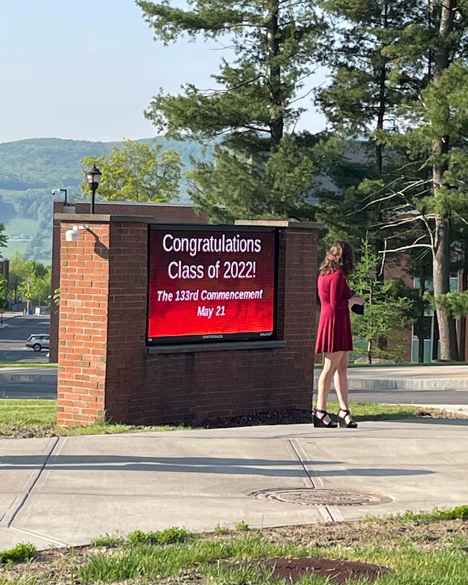 The 133rd Commencement! Stop by the tent in front of Hunt College Union to pick up your Commencement tickets and we can set up your name on the outdoor marquee for a quick photo opportunity! #classof2022  #sunyoneonta <a href="/sunyoneonta/">The Red Dragons</a>