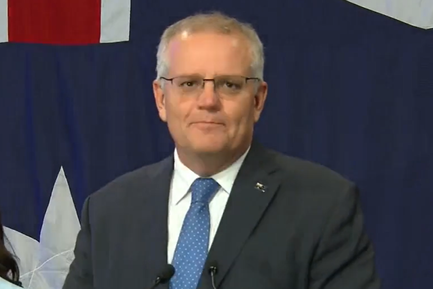3AW693's tweet photo. BREAKING | Scott Morrison has conceded defeat.

Listen to his speech live at https://t.co/bRmMHDfD4U

#ausvotes22 https://t.co/bEfjEWgokG