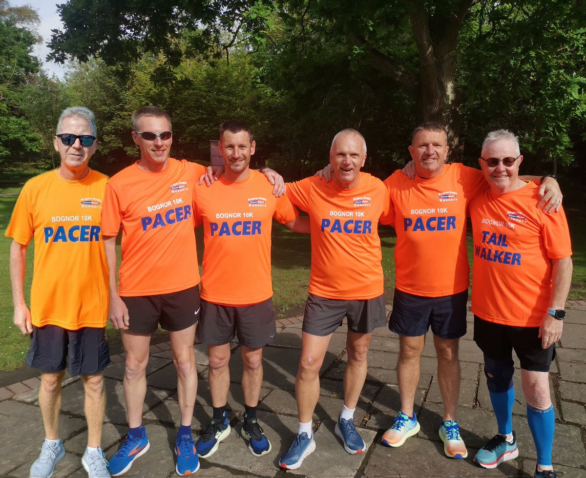 This time tomorrow you'll have a nice shiny Bognor Prom 10k medal around your neck 😍

But let me introduce to you our pacing team, we have a whole host of friendly Pacers from Bognor Regis Tone Zone Runners who will be on hand to help you meet your targets.