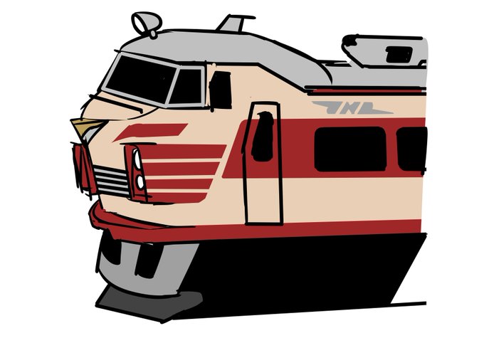 国鉄特急のイメージラフ。 