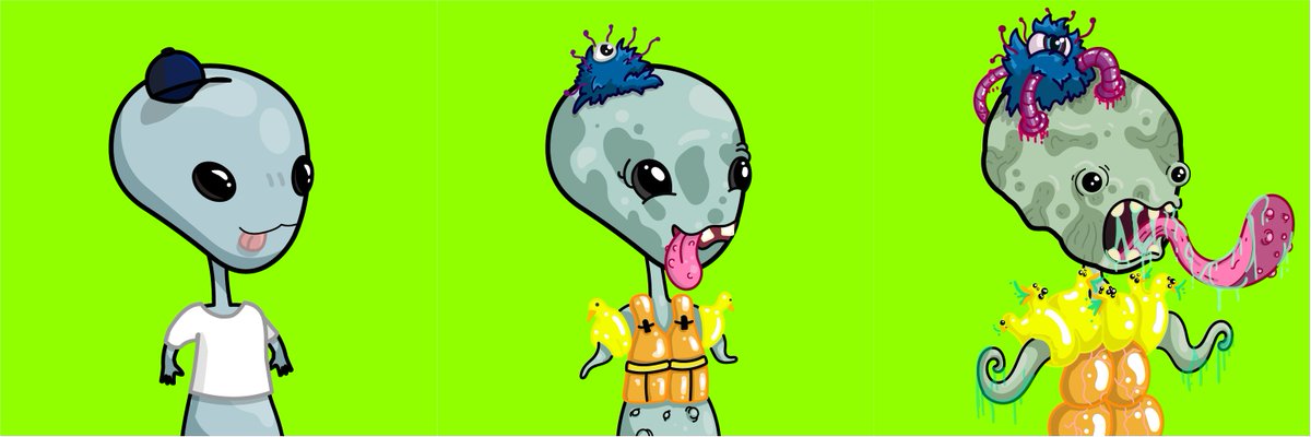 grayboysdao's tweet photo. The @grayboysdao Science Lab has been cooking up some new mutations! 🧪🧑‍🔬👽

Here’s another sneak peek 🫣 

Might be a good idea to keep stacking those serums 🤔

@nftworldsNFT #sciencelab #nftmutations #NFTs https://t.co/dQ56a2cjp4