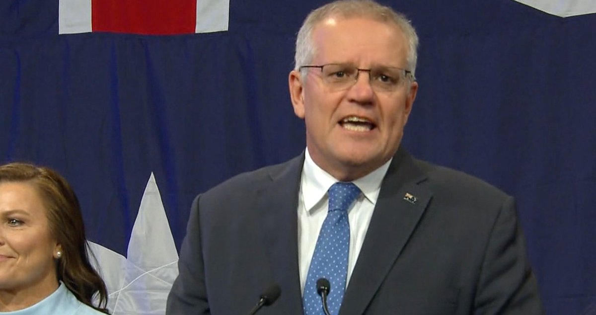 Scott Morrison has congratulated Anthony Albanese on his victory in the federal election, but said he 'still believes in miracles'. #ausvotes <a href="/AlboMP/">Anthony Albanese</a>