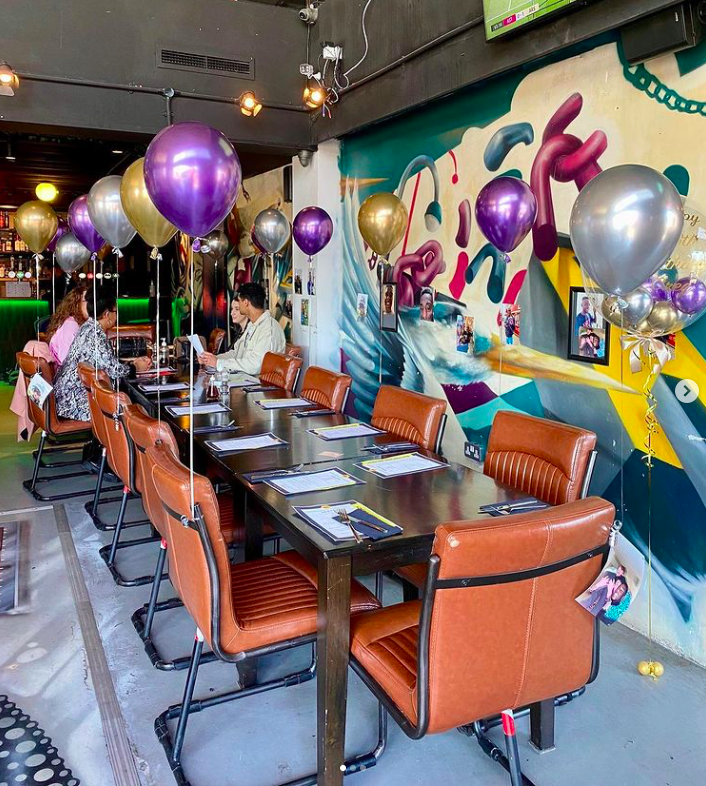 Search no further if you're looking for a perfect location to host your events. 
 The Hive is able to host large groups of up to 22 people in our downstairs space or provide the upstairs private hire area for you. We also have a buffet or set menu for whatever you have in mind.
