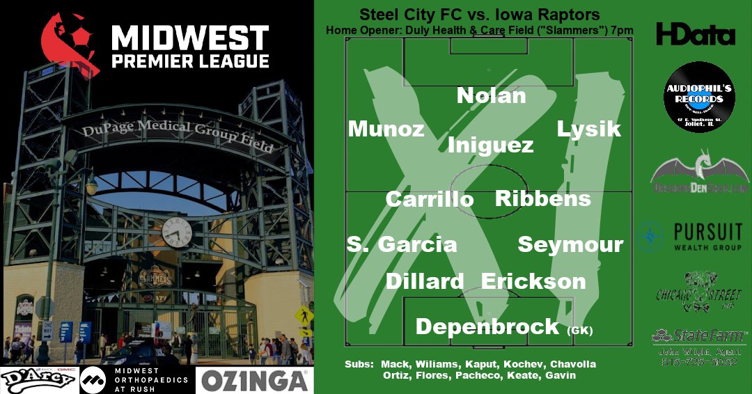 Steel_City_FC's tweet photo. 📢GAMEDAY

☠️Lets Go☠️
🕖7pm
🌮$2 Tacos
🍺$3 Beers
🍹$4 Margaritas
🤸Kids: Pre and post game on-field activity
🏟️Duly Health &amp; Care Field
📍1 Mayor Art Schultz Drive; Joliet
🎟️Tix: https://t.co/hRbaNL14Yn
☂️Covered seats
Stream: https://t.co/ZJCHblkpOW

#steelcityfc #MWPL https://t.co/f73UmTiPbW