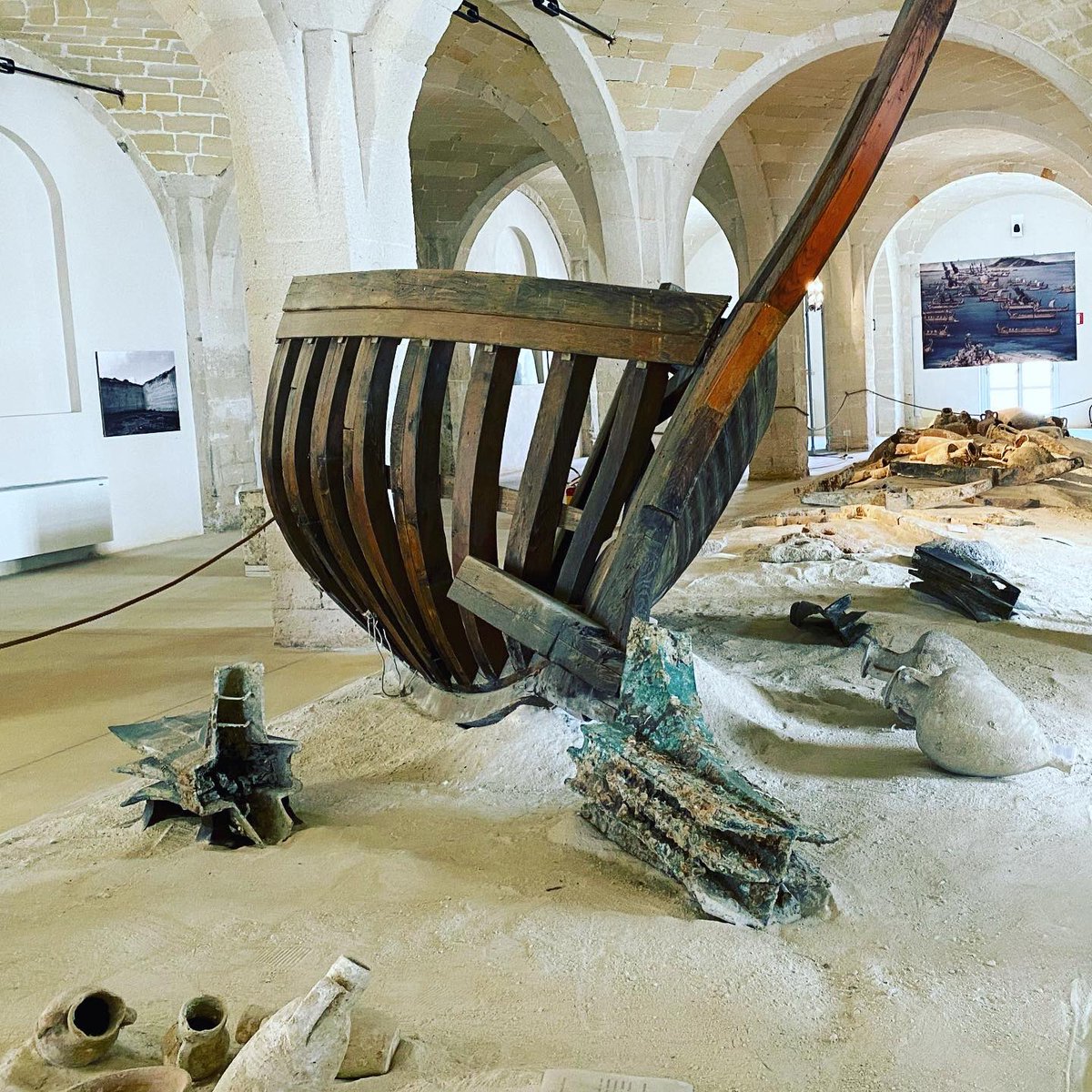 RPMNautical's tweet photo. Our team continues to 3D scan, weigh, photograph, and evaluate battle damage on the Egadi naval rams housed at the Museum Stabilimento Florio on the island of Favignana. https://t.co/7x93OOocVI