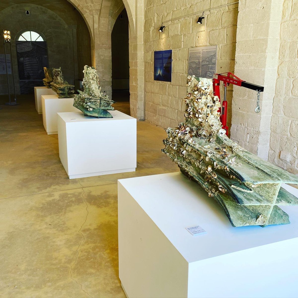RPMNautical's tweet photo. Our team continues to 3D scan, weigh, photograph, and evaluate battle damage on the Egadi naval rams housed at the Museum Stabilimento Florio on the island of Favignana. https://t.co/7x93OOocVI