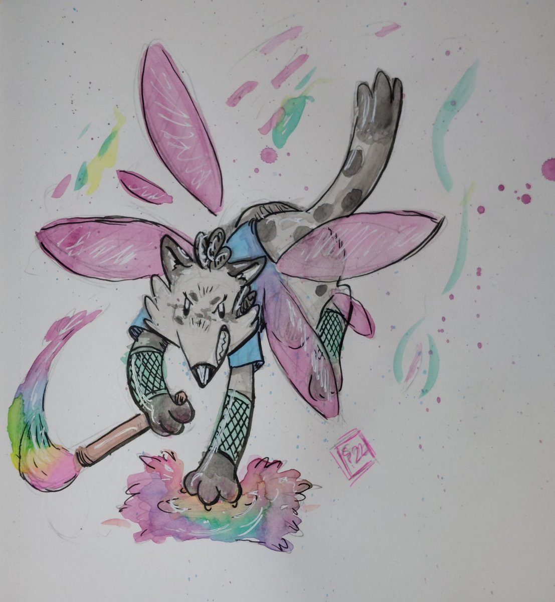 sombrashibe's tweet image. Fraida when she first gets dropped in the Dark World vs near the end of her journey. Spoilers: she does end up repairing a "lost toy" and brings them home. PERSEVERANCE is strange. Almost as powerful as DETERMINATION. I still need to make more art of her. 
#DELTARUNE #lesserdog