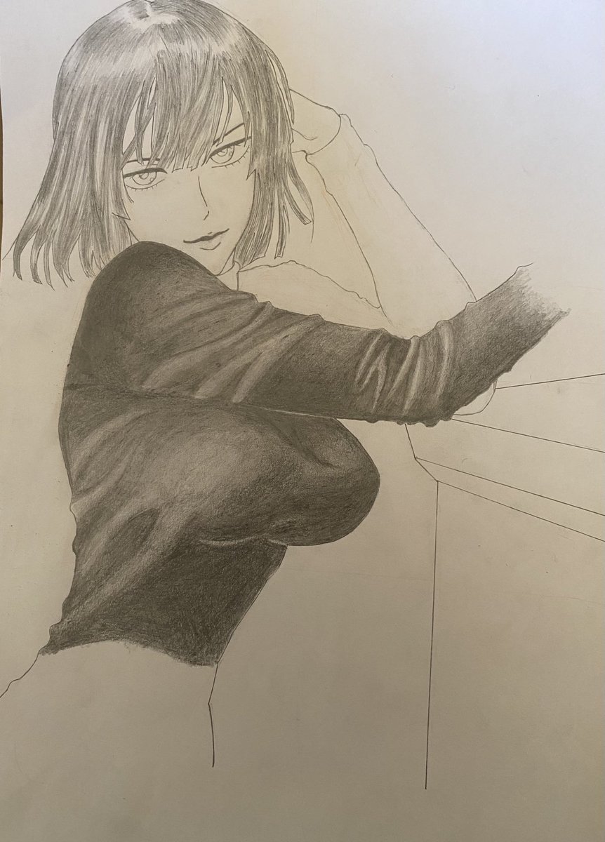#drawing #onepunchman #fubuki   drawing(shading) requires a lot of time, physical strength and a lot of patience. I like to draw but my health often prevents me from devoting the necessary amount of time to it. I hope to be able to come back to this drawing one day and finish it.