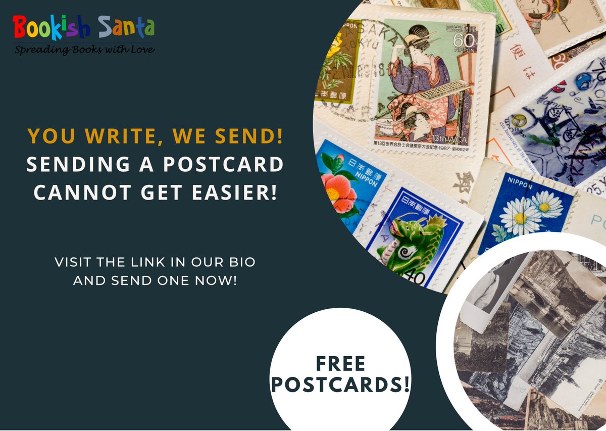 BookishSanta's tweet photo. How about a beautiful handwritten postcard delivered with love and care?
#SendAPostcard You can now send postcards for FREE to your loved ones! How?
Visit this link here - https://t.co/qlAKUlUMW5
#Postcards #WriteToUs #Postcard #BookTwitter #Books #Reader https://t.co/0EDqA4fi96