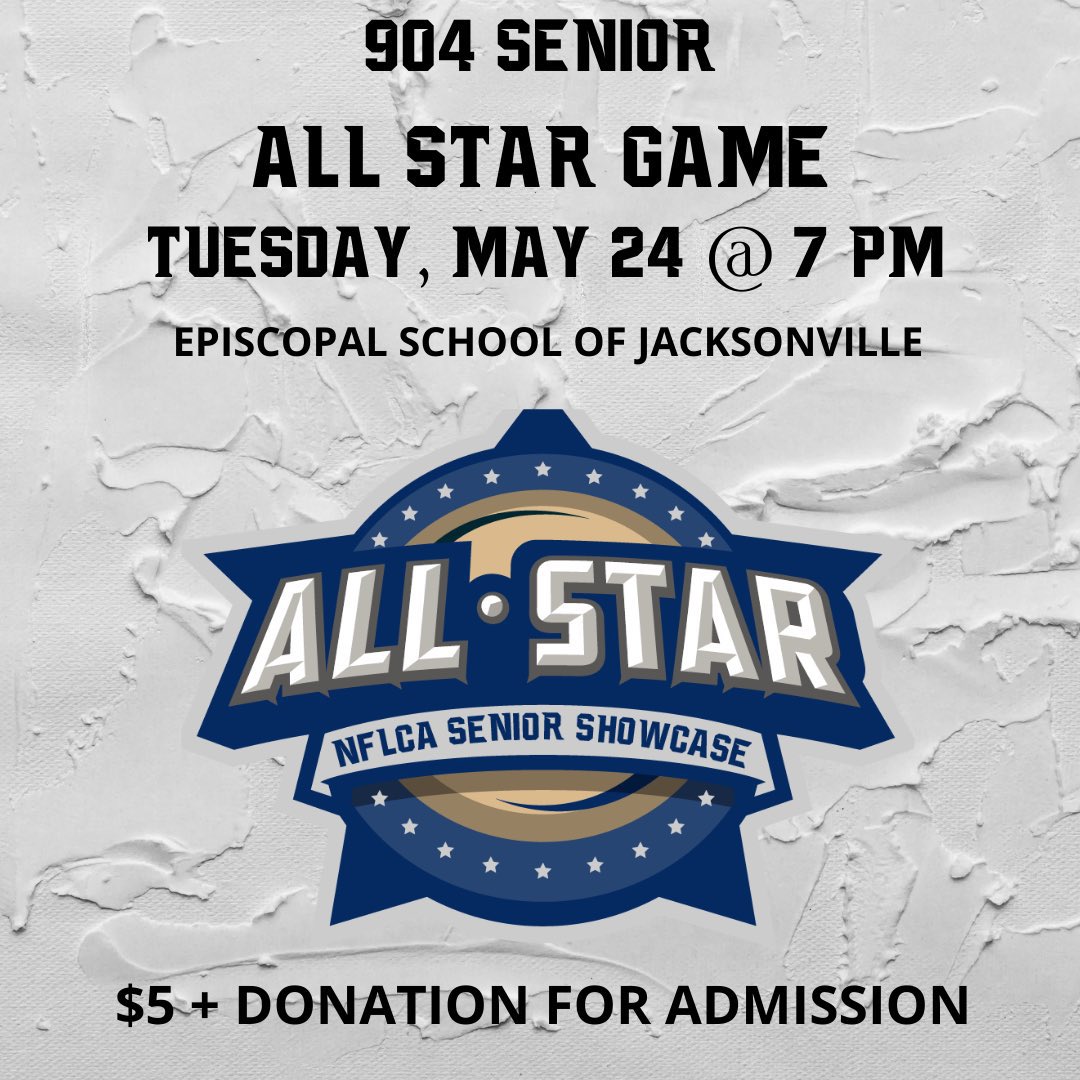 lax904's tweet photo. Have you always wanted to be a lax broadcaster? Highest bid by Mon at 7pm can join me for a 1/4 calling the @NflcaL 904 Senior All-Star Game on @1010XL.
The game is 7pm Tues night at Episcopal. DM me to bid. 
Proceeds to the River City Lacrosse Foundation. https://t.co/xh2PD3Oh6y https://t.co/nuE7prxezZ