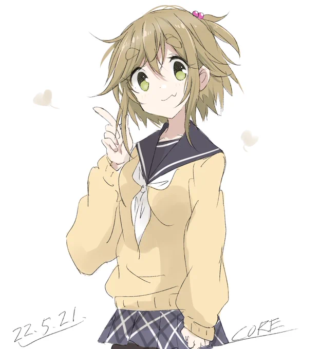 犬子ちゃんをショート化してみる
#ゆるキャン 