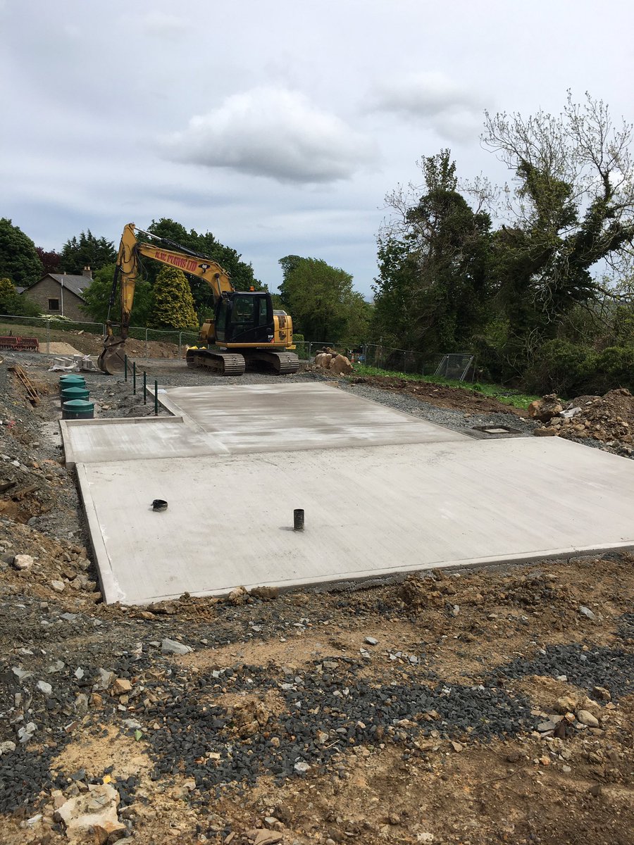 Great progress again this week <a href="/AlnwickGolf/">Alnwick Castle Golf</a> getting the concrete pads down for irrigation tank/pump house and wash off bay.