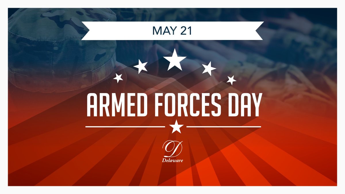 In celebration of Armed Forces Day, Delaware expresses it’s gratitude to all the men and women who have and continue to serve our country.