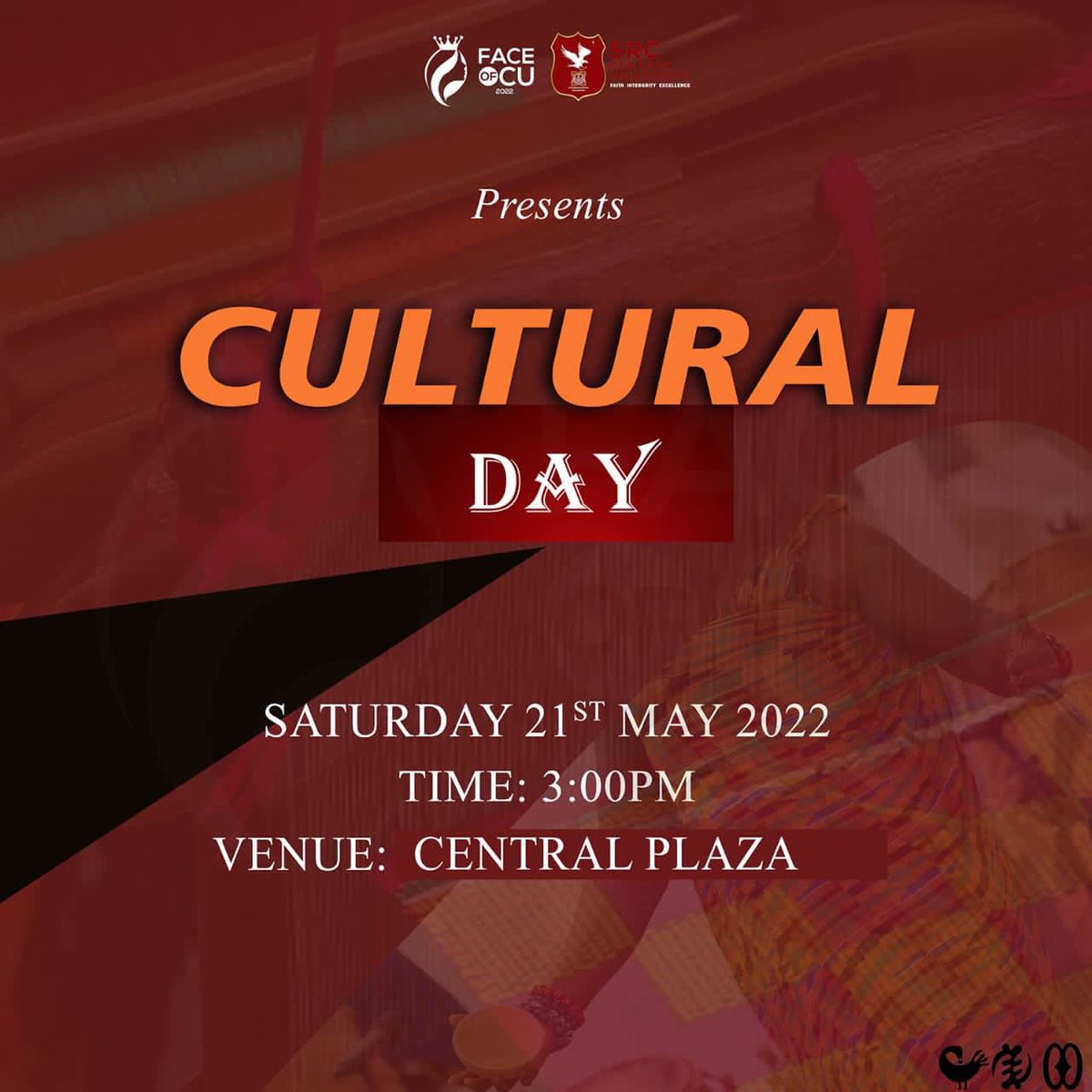 SrcCentral's tweet photo. 10 queens ๐ธ๐พ are ready to take the center stage to showcase their culture and heritage.
๐Join us at the Inner Court of the Central Plaza today at 3pm.
Vote for your favorite by dialing *844*844# on all networks, choose option 2 and follow prompts
#FaceofCU #CUsrc https://t.co/EjGX5TLy7u