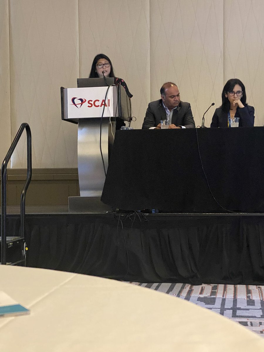 KimAtianzar's tweet photo. Having kicked off this session with my talk on minimalist TAVR…..then @MayraGuerreroMD discussing ViMAC!  @PradeepYadavMD @StevenYakubov @HollyGHeartMed @atunuguntla1 @KsanamMD @RipaPatel3 @PouyanArman @HritaniRama @Pooh_Velagapudi #SCAI2022 @SCAI https://t.co/SrXrs05KZR