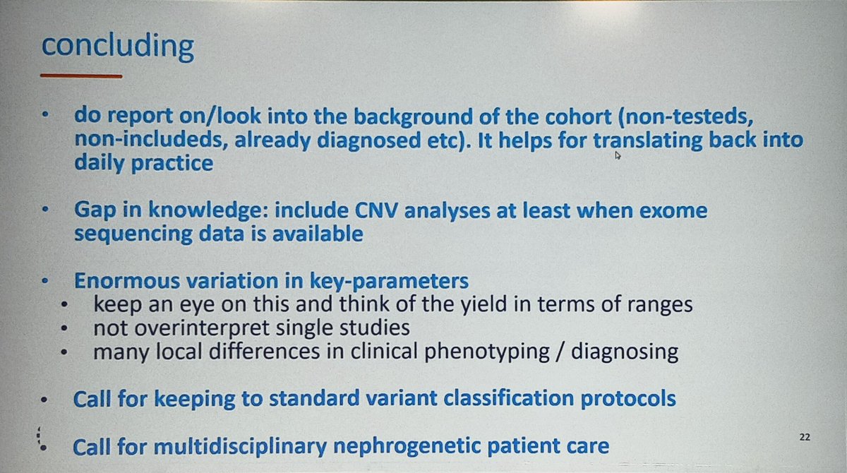 ERAkidney's tweet image. Conclusions 
#GENera22 #ERA22