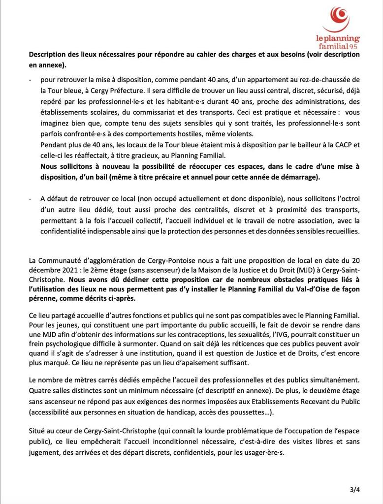 Aurelientache's tweet image. J'ai été saisi par le @leplanning du Val d'Oise, afin de les appuyer dans leur recherche de locaux sur Cergy. L'association ne peut plus exercer ses activités depuis 2020, menaçant ainsi l'accès effectif à l'IVG pour toutes les val d'oisiennes...trouvons rapidement une solution !
