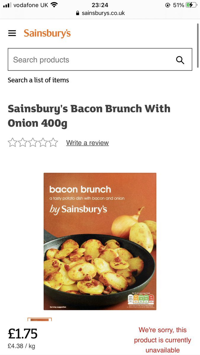Aleeeeeeece's tweet photo. @sainsburys have you discontinued my favourite bacon brunch? Can’t find it anywhere 😢 https://t.co/Ct84I3Uzaf