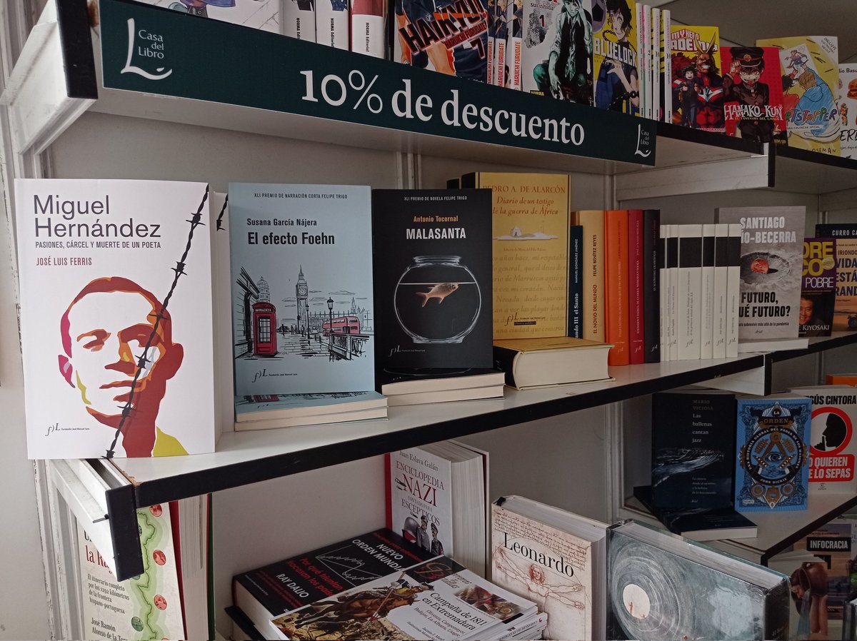 jjcho_BA's tweet photo. Las últimas novedades de @FundacionJMLara con un 10% dto. en nuestra caseta @casadellibro de la @FLBadajoz
Te esperamos!!
#LeasLoQueLeasEstaEsTuCasa
#GraciasPorLeer
#41FLB https://t.co/LvnrDdDh2P