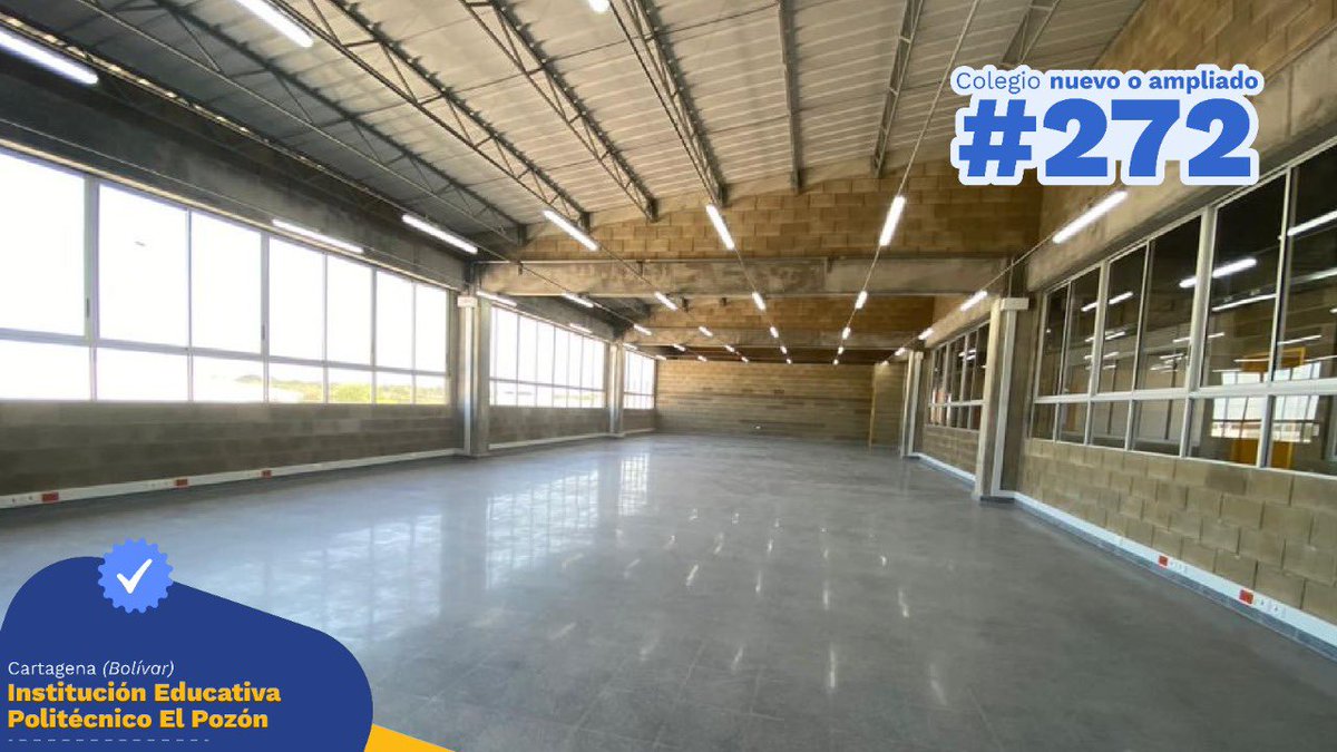 IvanDuque's tweet photo. El colegio El Pozón, que entregamos hoy con @Mineducacion, le brinda a los niños y jóvenes cartageneros mejores ambientes de aprendizaje:

🏡 26 aulas nuevas
👨‍🏫 Zonas administrativas 
🔬 Laboratorio
🖥 Aula de tecnología 
📚 Biblioteca
⚽ Zona recreativa

#HechosParaCreer 🇨🇴 https://t.co/AF3epWLO2u