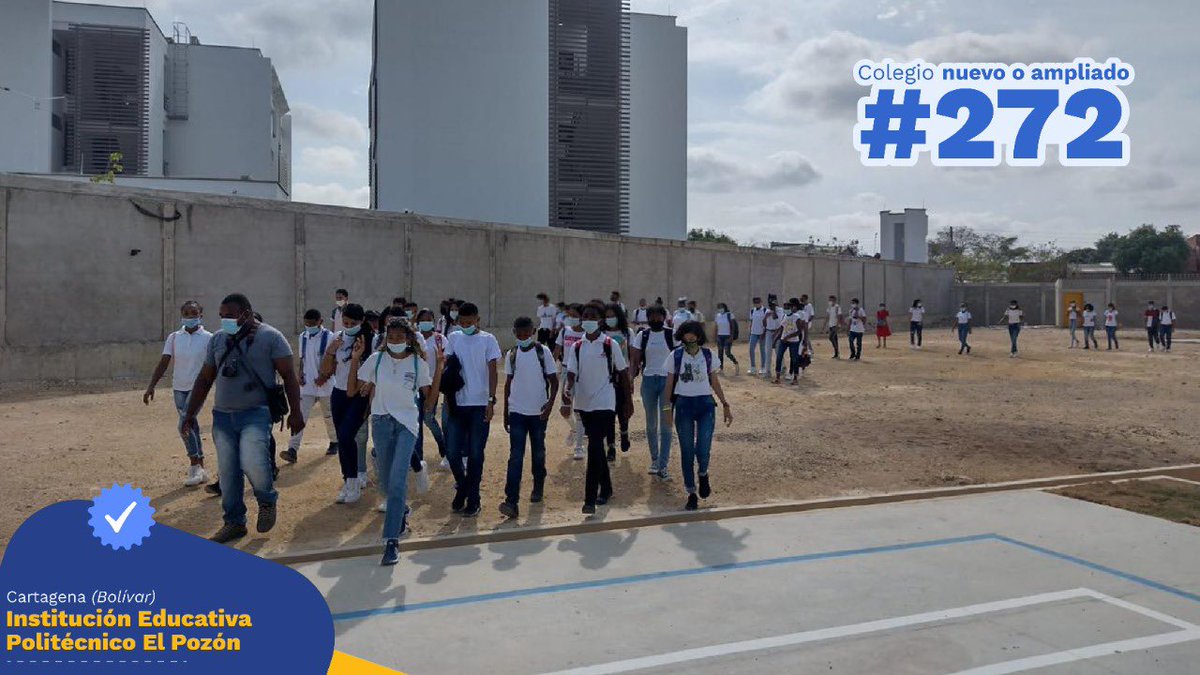 IvanDuque's tweet photo. El colegio El Pozón, que entregamos hoy con @Mineducacion, le brinda a los niños y jóvenes cartageneros mejores ambientes de aprendizaje:

🏡 26 aulas nuevas
👨‍🏫 Zonas administrativas 
🔬 Laboratorio
🖥 Aula de tecnología 
📚 Biblioteca
⚽ Zona recreativa

#HechosParaCreer 🇨🇴 https://t.co/AF3epWLO2u