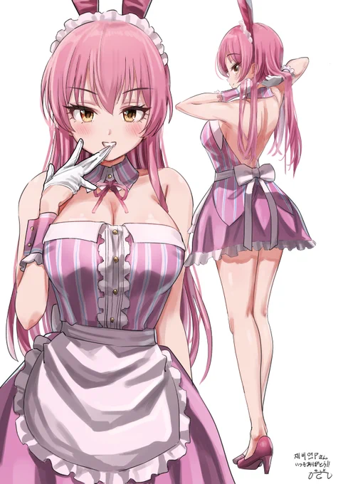 ピンクメイド美嘉姉
大槻唯ちゃんのスウィートらぶコールっぽい感じの(skeb 