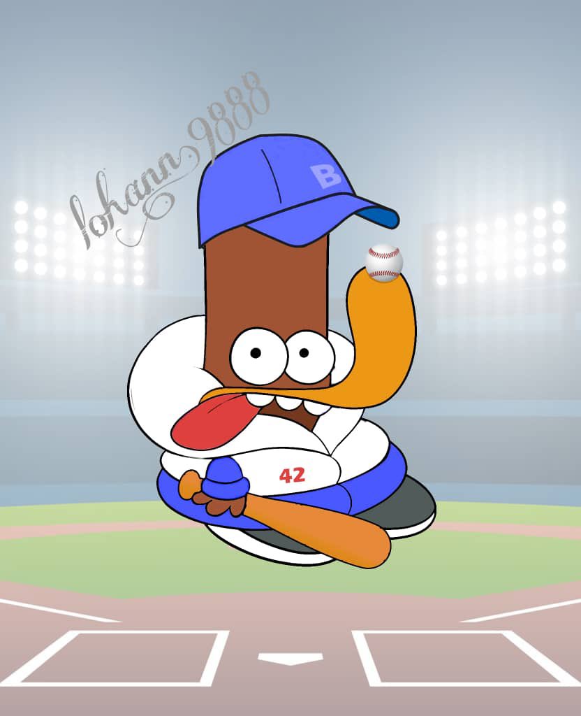 We all know JACKIE ROBINSON as the legendary first black baller in Major League Baseball. #42 FOR THE FIRST EVER BIG BLACK BALLER!!! This one for the culture. Hope y’all love it <a href="/iamcarljones/">Carl Jones💎</a> <a href="/slatticus/">slatti</a> @StevieCatalini <a href="/BubblegooseXYZ/">Bubblegoose Ballers 💎</a> <a href="/naphSOL/">NAPH.S◎L 🇵🇷</a> <a href="/VtorVentura1/">Ventura</a> #DegensGotTalent 💎💎