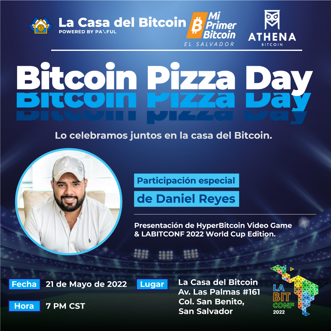 labitconf's tweet photo. Hoy los esperamos en #LaCasaDelBitcoin para festejar juntos el #BitcoinPizzaDay 🍕🍕 en El Salvador.
🎙️ @DanyReyesGt presentará #HyperBitcoin 🎮, el videojuego educativo sobre #Bitcoin y también todo lo que se viene para la conferencia de este año en Buenos Aires, Argentina 🇦🇷 https://t.co/rk2CLeKUyy